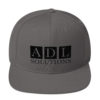 ADL Solutions Snapback Hat (Black Embroidery) - Image 2