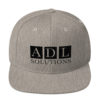 ADL Solutions Snapback Hat (Black Embroidery) - Image 4