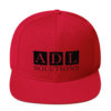ADL Solutions Snapback Hat (Black Embroidery) - Image 9