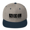 ADL Solutions Snapback Hat (Black Embroidery) - Image 5