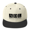 ADL Solutions Snapback Hat (Black Embroidery)