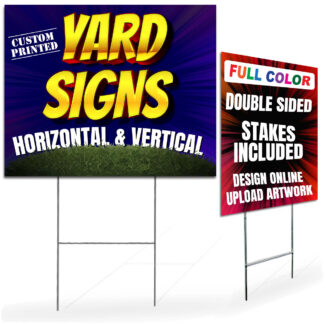 custom yard signs double sided weatherproof