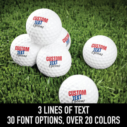 Custom Golf Ball Text