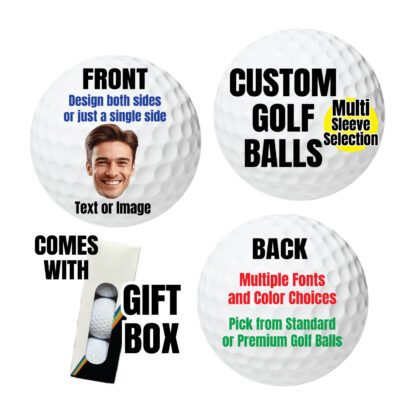 Custom Golf Balls with Gift Box Sleeve