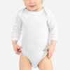 4411 Rabbit Skins Infant Long Sleeve Baby Rib Bodysuit Custom Personalized Design your Own
