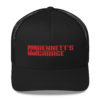 Bennett's Garage C10 Logo Red Embroidered Mesh Back Trucker Cap