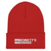 Bennett's Garage C10 Logo White Embroidered Cuffed Beanie - Image 6