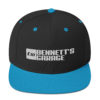 Bennett's Garage C10 Logo White Embroidered Snapback Hat - Image 2