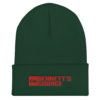 Bennett's Garage C10 Logo Red Embroidered Cuffed Beanie - Image 4