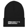 Bennett's Garage C10 Logo White Embroidered Cuffed Beanie