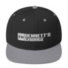 Bennett's Garage C10 Logo White Embroidered Snapback Hat - Image 4