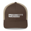 Bennett's Garage C10 Logo White Embroidered Mesh Back Trucker Cap - Image 4