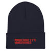 Bennett's Garage C10 Logo Red Embroidered Cuffed Beanie - Image 3