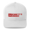 Bennett's Garage C10 Logo Red Embroidered Mesh Back Trucker Cap - Image 2