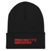 Bennett's Garage C10 Logo Red Embroidered Cuffed Beanie