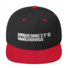Bennett's Garage C10 Logo White Embroidered Snapback Hat - Image 3