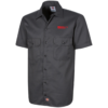 Bennett's Garage C10 Logo Red Embroidered Men's Short Sleeve Workshirt