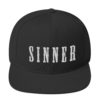 Sinner with Space on Back Snapback Hat