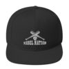 Rebel Nation White Embroidered Snapback Hat
