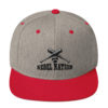 Rebel Nation Black Embroidered Snapback Hat - Image 9