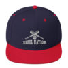 Rebel Nation White Embroidered Snapback Hat - Image 11