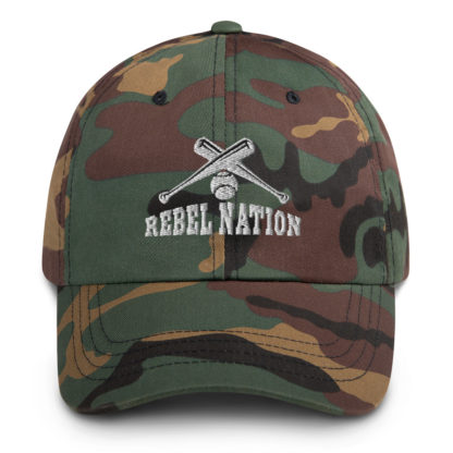 Rebel Nation White Embroidered Dad hat - Image 4