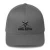 Rebel Nation Black Embroidered Structured Twill Cap Flex Fit