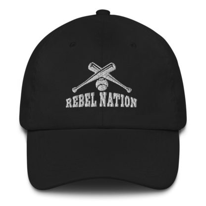 Rebel Nation White Embroidered Dad hat