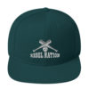 Rebel Nation White Embroidered Snapback Hat - Image 12