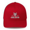 Rebel Nation White Embroidered Structured Twill Cap Flex Fit - Image 8