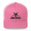 Rebel Nation Black Embroidered Trucker Cap