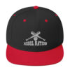 Rebel Nation White Embroidered Snapback Hat - Image 5