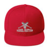 Rebel Nation White Embroidered Snapback Hat - Image 15