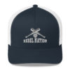 Rebel Nation White Embroidered Trucker Cap - Image 6