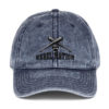 Rebel Nation Black Embroidered Vintage Cotton Twill Cap - Image 4