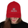 Rebel Nation White Embroidered Structured Twill Cap Flex Fit - Image 3