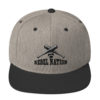 Rebel Nation Black Embroidered Snapback Hat - Image 6
