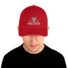 Rebel Nation White Embroidered Structured Twill Cap Flex Fit - Image 2