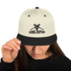 Rebel Nation Black Embroidered Snapback Hat - Image 2