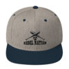 Rebel Nation Black Embroidered Snapback Hat - Image 8