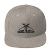 Rebel Nation Black Embroidered Snapback Hat - Image 7