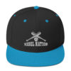 Rebel Nation White Embroidered Snapback Hat - Image 3