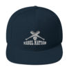 Rebel Nation White Embroidered Snapback Hat - Image 9