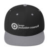 TIC White Embroidery Snapback Hat - Image 7