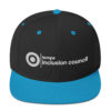 TIC White Embroidery Snapback Hat - Image 4