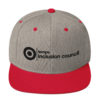 TIC Black Embroidery Snapback Hat - Image 8