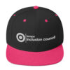 TIC White Embroidery Snapback Hat - Image 5