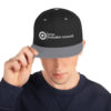 TIC White Embroidery Snapback Hat - Image 2