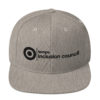 TIC Black Embroidery Snapback Hat - Image 6