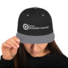 TIC White Embroidery Snapback Hat - Image 3